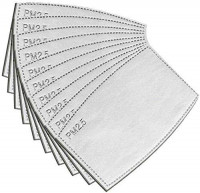 Adults PM2.5 Activated Carbon Filter Replaceable Anti Haze Filter Paper for Mask (30 PCS): Health & Personal Care