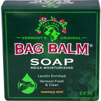 Bag Balm Mega Moisturizing Soap Rosemary Mint 3.9 Ounce Bar (Value Pack of 3): Health & Personal Care