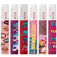 Maybelline New York SuperStay Matte Ink Liquid Lipstick X Ashley Longshore Kit, Range of 6 Shades, 6 Count: Beauty