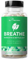 BREATHE Sinus & Lungs Breathing – Seasonal Nasal Health, Immune Support, Open & Clear Airways, Bronchial Wellness, Healthy Chest – Quercetin, Nettle Leaf, Bromelain Pills – 60 Vegetarian Soft Capsules: Health & Personal Care
