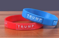 Lot of 2 Trump Make American Great Again Wristband Silicone Bracelet Shipped from USA at 's Sports Collectibles Store