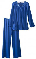 Shadowline Women's Petals Long Sleeve Pajama at Women’s Clothing store