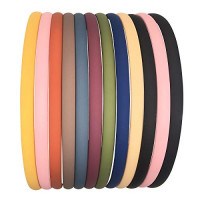 8mm Plastic Headbands Hard Teeth Headbands Thin Simple Headands For Girls Kids Teens Women : Beauty