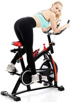 Kimanli Indoor Spinning Bicycle Ultra-Quiet Exercise Bike Home Bicycle Fitness Equipment: Kitchen & Dining