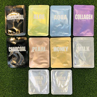 LAPCOS Sheet Masks Variety Set 8 Masks + 2 Bonus Exfoliating Pads - Honey Pearl Aloe Aqua Collagen Charcoal Milk Face Masks Variety Set Korean Beauty Salon : Beauty
