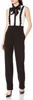 Betsey Johnson Women's All The Trimmings Sleeveless Jumpsuit: Clothing