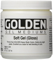 Golden Artist Colors - Soft Gel Gloss - 8 oz Jar: Arts, Crafts & Sewing