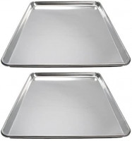 Winware ALXP-1826 Commercial Full-Size Sheet Pans, Set of 2 (18-Inch x 26-Inch, Aluminum): Kitchen & Dining