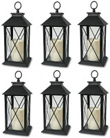 Wholesale 6-Decorative Lanterns Cross-X-Design with LED-Flameless ...