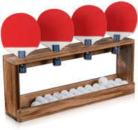 Wall Mount Holds 6 Balls and 7 Paddles, Details about   Ping Pong & Table Tennis Storage Rack 