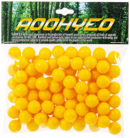 AOOHYEO Reusable Rubber Paintballs .50 Cal Indoor Shooting Training Outdoor Self-Defense to Drive Away Animals Riot Balls 0.50 Caliber Solid Soft Recycle Paint Balls 100/200/300 Capsules 
