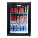 hOmeLabs Beverage Refrigerator and Cooler - 120 Can Mini Fridge with Glass Door for Soda Beer or Wine - Small Drink Dispenser Machine for Office or Bar with Adjustable Removable Shelves