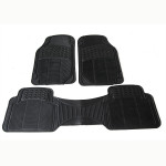 Motor Trend MT-923-BK FlexTough Contour Liners - Deep Dish Heavy Duty Rubber Floor Mats for Car SUV Truck & Van - All Weather Protection (Black)
