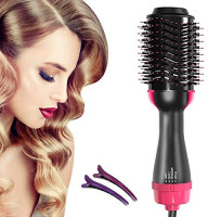 Hair Dryer & Volumizer,Negative Ion Hot Air Brush, Styling Hair Dryer Brush,Ceramic Electric Blow Dryer Brush for All Hair Types: Health & Personal Care