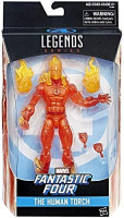 Fantastic Four Marvel Legends The Human Torch Exclusive Action Figure: Toys & Games