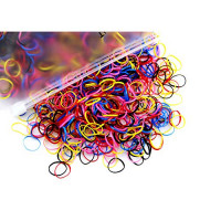 Miuance Circle Multi Candy Color Baby Girl's Kids Hair Holder Hair Tie Elastic Rubber Bands, 1500pcs (1500pcs color H) : Beauty