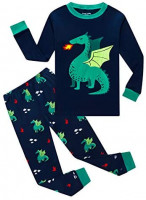 Family Feeling Space Little Boys Pajamas Sets 100% Cotton Clothes Toddler Kids: Clothing