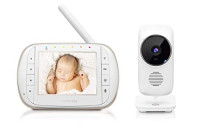 Motorola Smart Video Baby, Elderly, Pet Monitor with Wi-Fi and 3.5” Color LCD Display Unit, Night Vision, Two-Way Audio, Room Temperature Display and 5 Lullabies, MBP668CONNECT : Baby