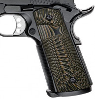 1911 Full Size G10 Grips, Magwell Cut, Big Scoop, Ambi Safety Cut, Sunburst Texture, Coyote Color : Sports & Outdoors