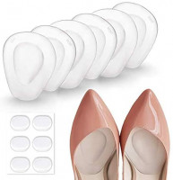 3 Pairs Ball of Foot Cushions Adhere to Shoes, Metatarsal Pads with Water Drop Shape 4D Design, Professional Reusable Soft Insole, One Size Fits Shoe Inserts, by Mildsun: Health & Personal Care