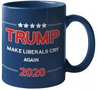 Make Liberals Cry Again Trump 2020 Coffee Mug by Find Funny Gift Ideas | Republican Keep America Great Mug Make America Great Again Trump Mugs | Donald Trump MAGA Merchandise (Liberals Cry): Kitchen & Dining