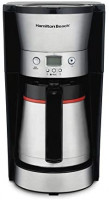 Hamilton Beach Thermal 10-Cup Coffee Maker, Programmable, Cone Filter, Flexible Brewing, Stainless Steel (46899A): Kitchen & Dining