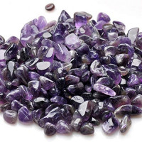 WAYBER 1 Lb/460g Natural Purple Amethyst Quartz Crystal Stones Irregular Decorative Pebble Rock Sand for Aquarium/Fish Turtle Tank/Vase Fillers/Air Plants/Succulent Plants Decor (Fill 1 Cup) : Pet Supplies