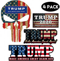 iZoel Trump 2020 Stickers Car Decals Bumper Stickers, United States 2020 Presidential Election, Make America Great Again(4 Pack): Toys & Games