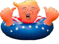 drembuilderToy Donald Trump 47" Best Summer Inflatable Float Swimming Trump Ring, Fun Inflatable Trump Tube,Swim Float for Summer Fun: Toys & Games