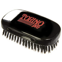 Torino Pro Wave Brush #120 by Brush King - 7 Row, Medium Palm Wave Brush - Made with 100% Boar Bristles - Great for Wolfing - 360 Waves Brush : Beauty