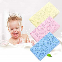 ANGELA 3 Piece Bath Brush Strong Cleaning Sponge Baby Adult Back to Facilitate Good Effect Home Bathroom Bath Essential Artifact (Random Color): Home & Kitchen