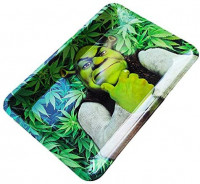 Metal Rolling Tray Durable Art Scroll Tray New Design Funny Green SK: Health & Personal Care
