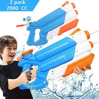 Water Guns Water Blaster Squirt Guns Blaster Soaker for Kids(2Pack),with 2000CC Large Capacity,for Summer Water Fighting Toy Outdoor Pool Beach Yard Adults Swimming Party Water Shooter Fighting Games: Toys & Games