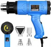 SEEKONE 1800W Heat Gun, Portable Hot Air Gun 122℉~ 1202℉ with Dual Temperature, Fast Heating in Seconds, 4 Nozzles for Heat shrink tubing, Wrapping Drying Painting, Over-heat Protection