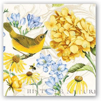 Michel Design Works 20-Count 3-Ply Paper Cocktail Napkins, Tranquility: Kitchen & Dining