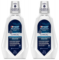 Crest Pro-Health Clinical CPC Antigingivitis/Antiplaque Oral Rinse Deep Clean Mint, Clean Mint 473 ml (Pack of 2) : Beauty