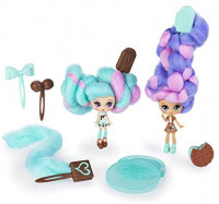 Candylocks, BFF 2-Pack, 3" Mint Choco Chick and Choco Lisa, Scented Collectible Dolls with Accessories: Toys & Games