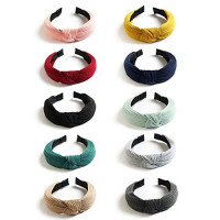 Kisslife 10 Pack Wide Headbands Knot Turban Headband Hair Band Elastic Plain Fashion Hair Accessories for Women and Girls, Children 10 Colors : Beauty