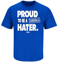 Smack Apparel Kentucky Fans. Proud to Be A Hater Blue T-Shirt (S-5X) : Clothing