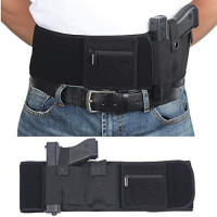 DB Belly Band Holsters for Concealed Carry, Compatible with Firearm Handgun Revolvers for Men & Women, Pistol Holster Tactical Elastic Waist Band : Sports & Outdoors