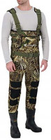 OUTBOUND Neoprene Chest Waders with Boots for Men & Women | Water-Proof Camo Fishing Waders with Belt & Hand Warmer Pocket | Real Tree Max-5 : Sports & Outdoors