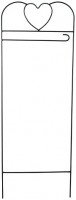 Briarwood Lane Wrought Iron Black Heart Arbor for Garden Flags 41" H : Garden & Outdoor