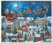 Byers' Choice Santa's Sleigh Advent Calendar AC07 from The Advent Calendars Collection: Home & Kitchen