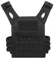 Jipemtra Tactical Airsoft Vest for Kids Outdoor Molle Breathable JPC Vest Game Protective Vest Adjustable Modular Chest Set Vest CS Field Vest Training Vest (Black #1) : Sports & Outdoors